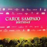 Bisous para o aniversário da promoter Carol Sampaio